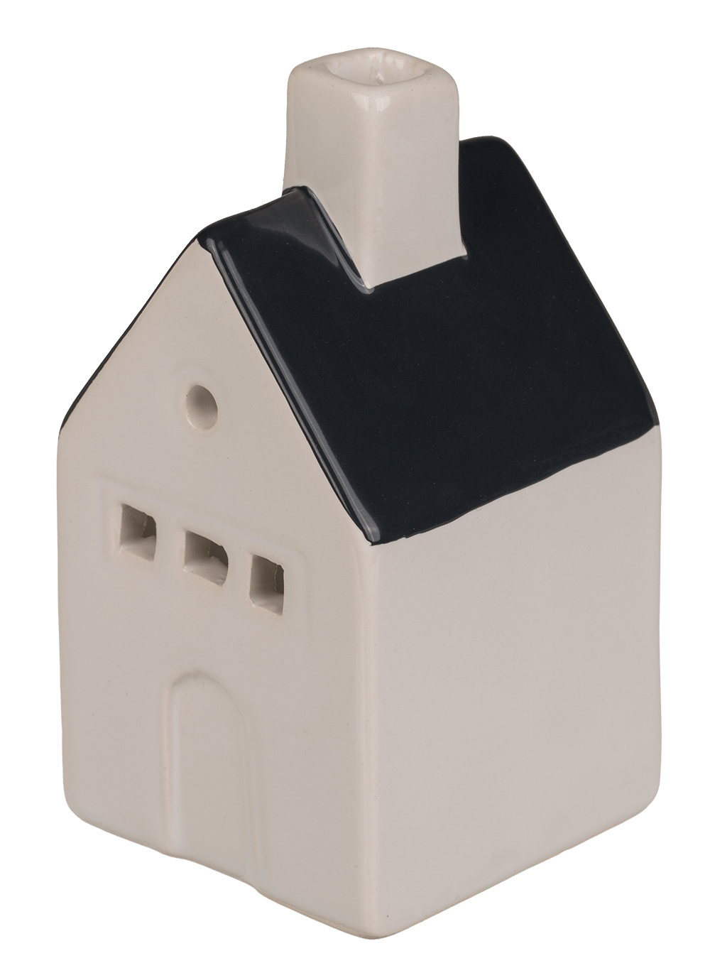 Ceramic house for incense cones/tea lights