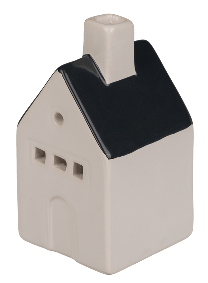 Ceramic house for incense cones/tea lights