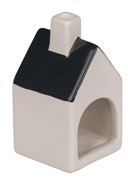 Ceramic house for incense cones/tea lights