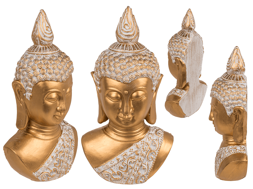 Decoration head, Buddha, ca. 14,5 x 8 x 27,5 cm,