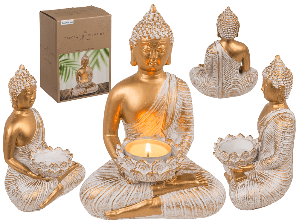 Decoration figurine, Buddha, with tea light holder