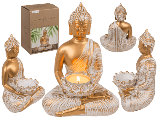 Decoration figurine, Buddha, with tea light holder