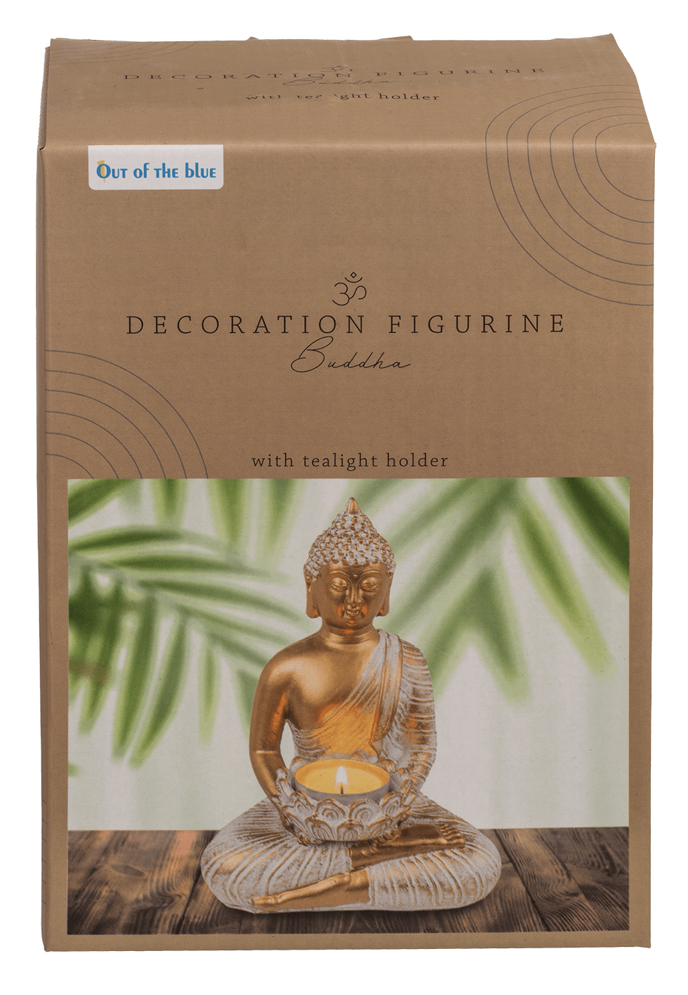 Decoration figurine, Buddha, with tea light holder