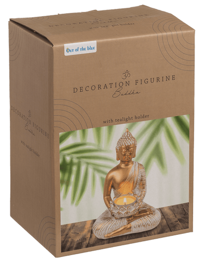Decoration figurine, Buddha, with tea light holder