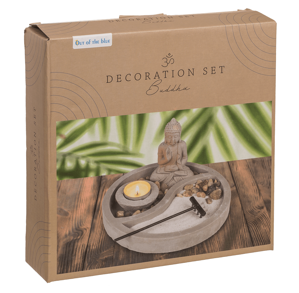 Grey round cement plate, ca. 19 x 19 x 12 cm,