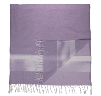 White/lavender coloured Fouta Towel (for sauna &,