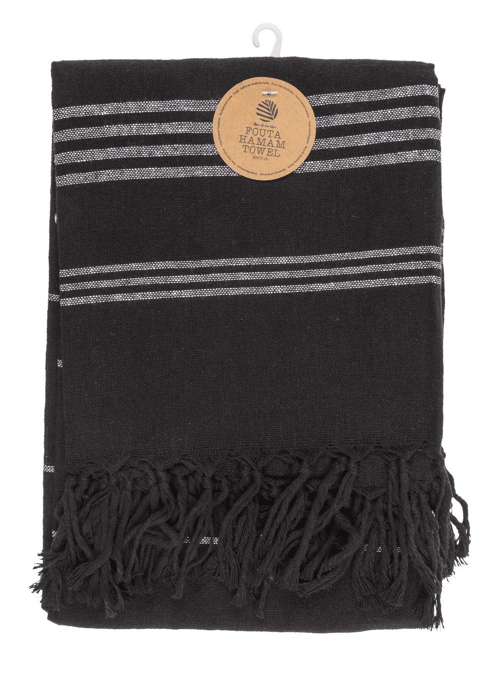 White/black coloured Fouta Towel