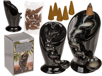 Backflow incense cone holder, Flow,