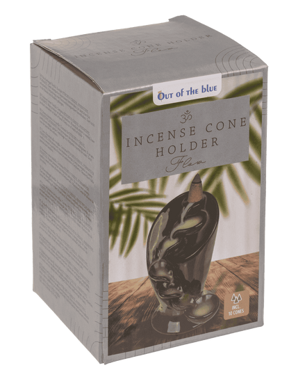 Backflow incense cone holder, Flow,