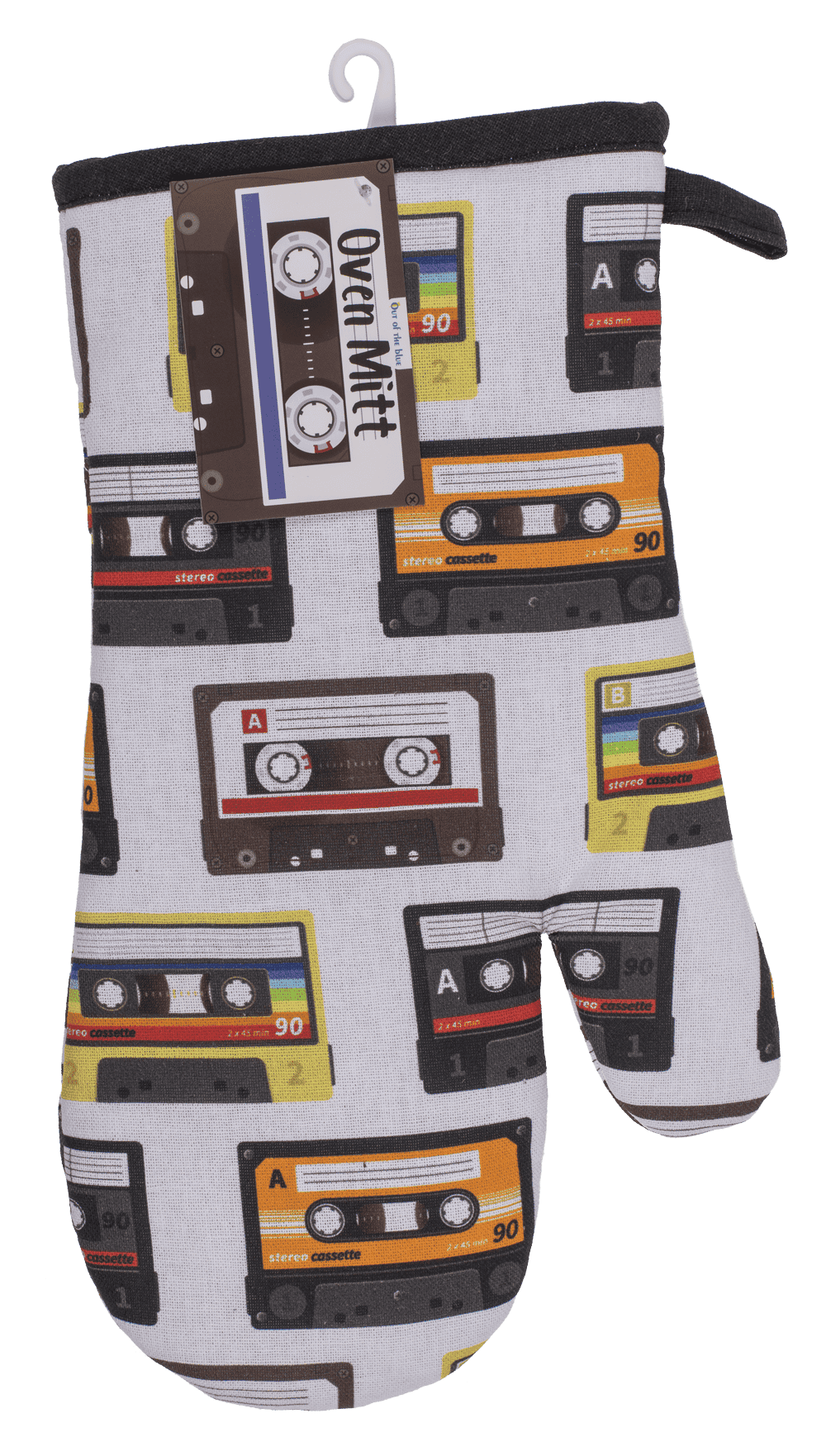 Oven mitt, cassettes, 17 x 32 cm,