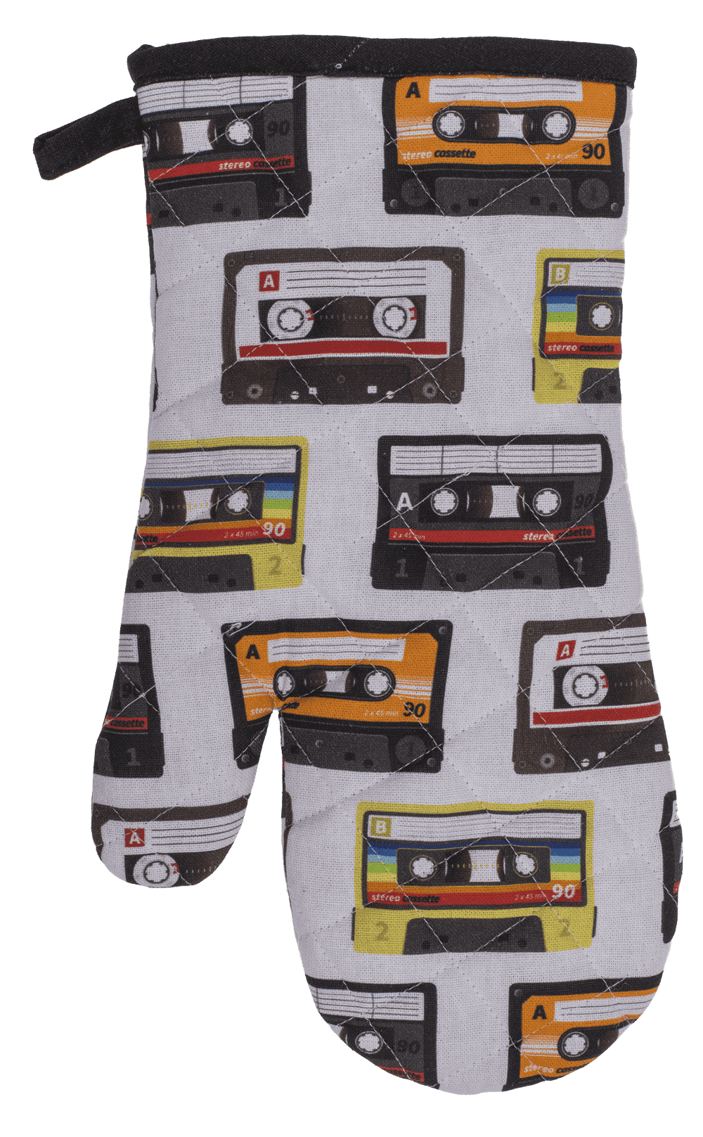 Oven mitt, cassettes, 17 x 32 cm,