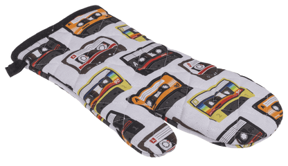 Oven mitt, cassettes, 17 x 32 cm,