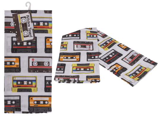 Kitchen towel, cassettes, 40 x 60 cm,