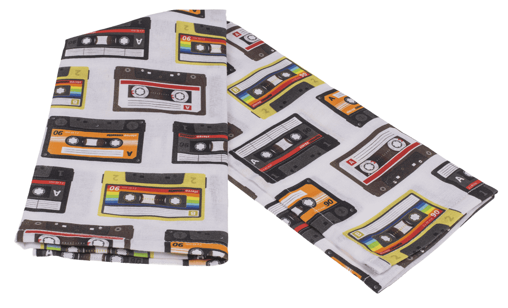 Kitchen towel, cassettes, 40 x 60 cm,