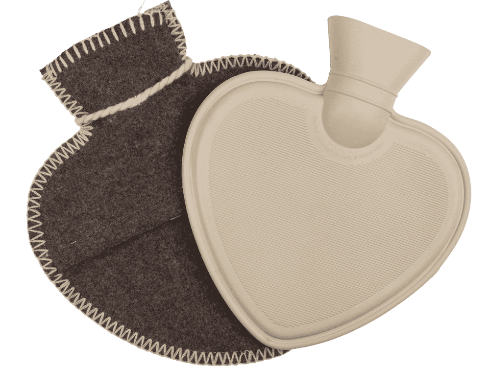 Hot water bottle in heart shape, Heart,