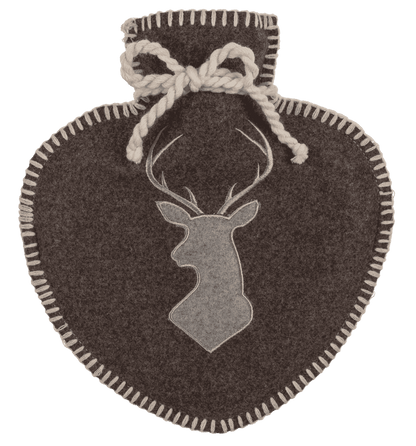 Hot water bottle in heart shape, Deer,
