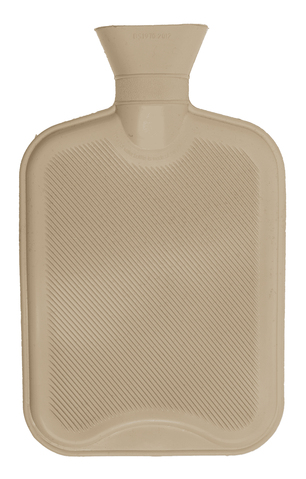 Hot water bottle with plush cover & Pom Poms,