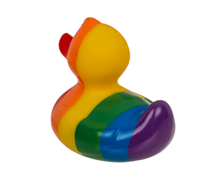 Rainbow Squeaking Duck, ca. 10 cm,