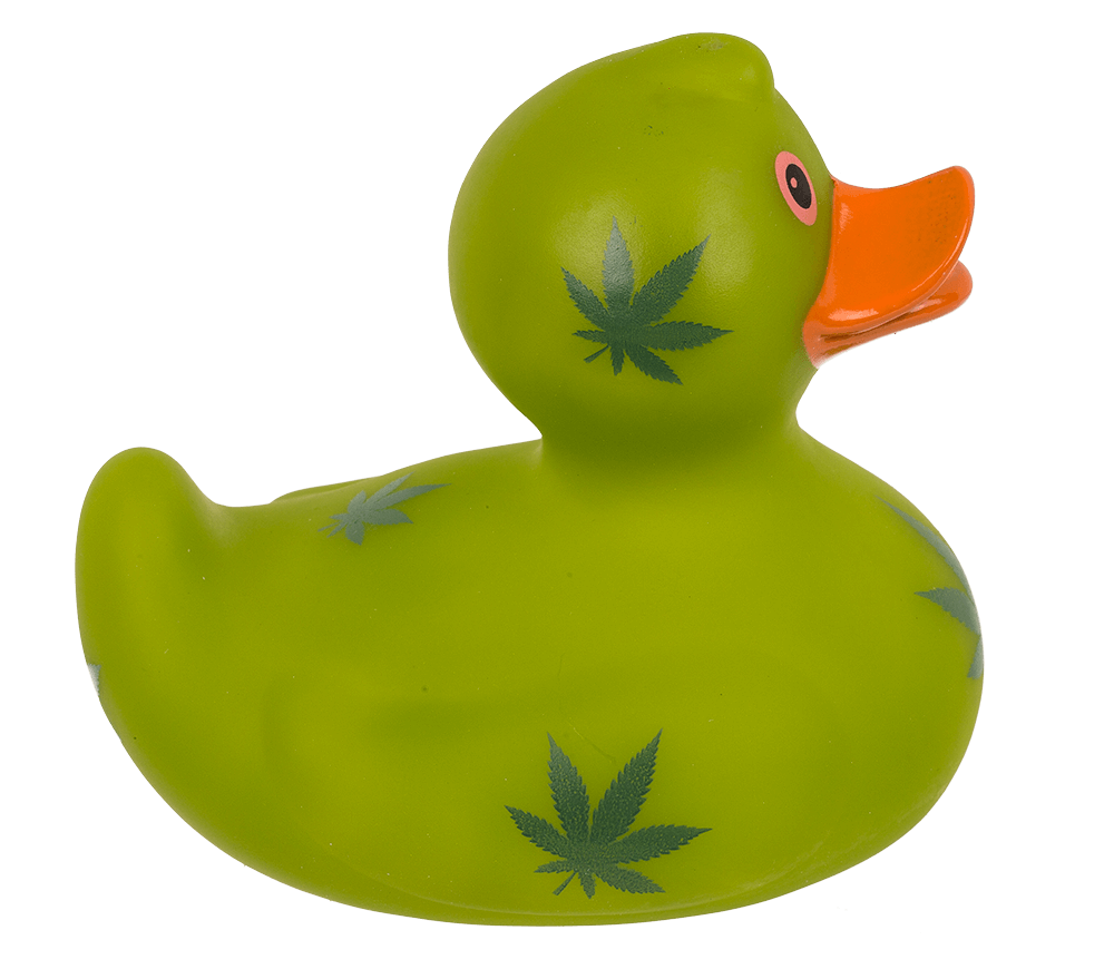 Cannabis Squeaking Duck, ca. 10 cm,