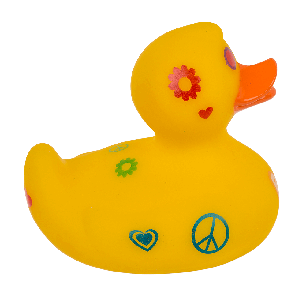 Hippie Squeaking Duck, ca. 10 cm,