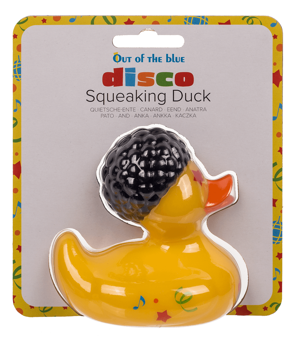 Disco Squeaking Duck, ca. 10 cm,