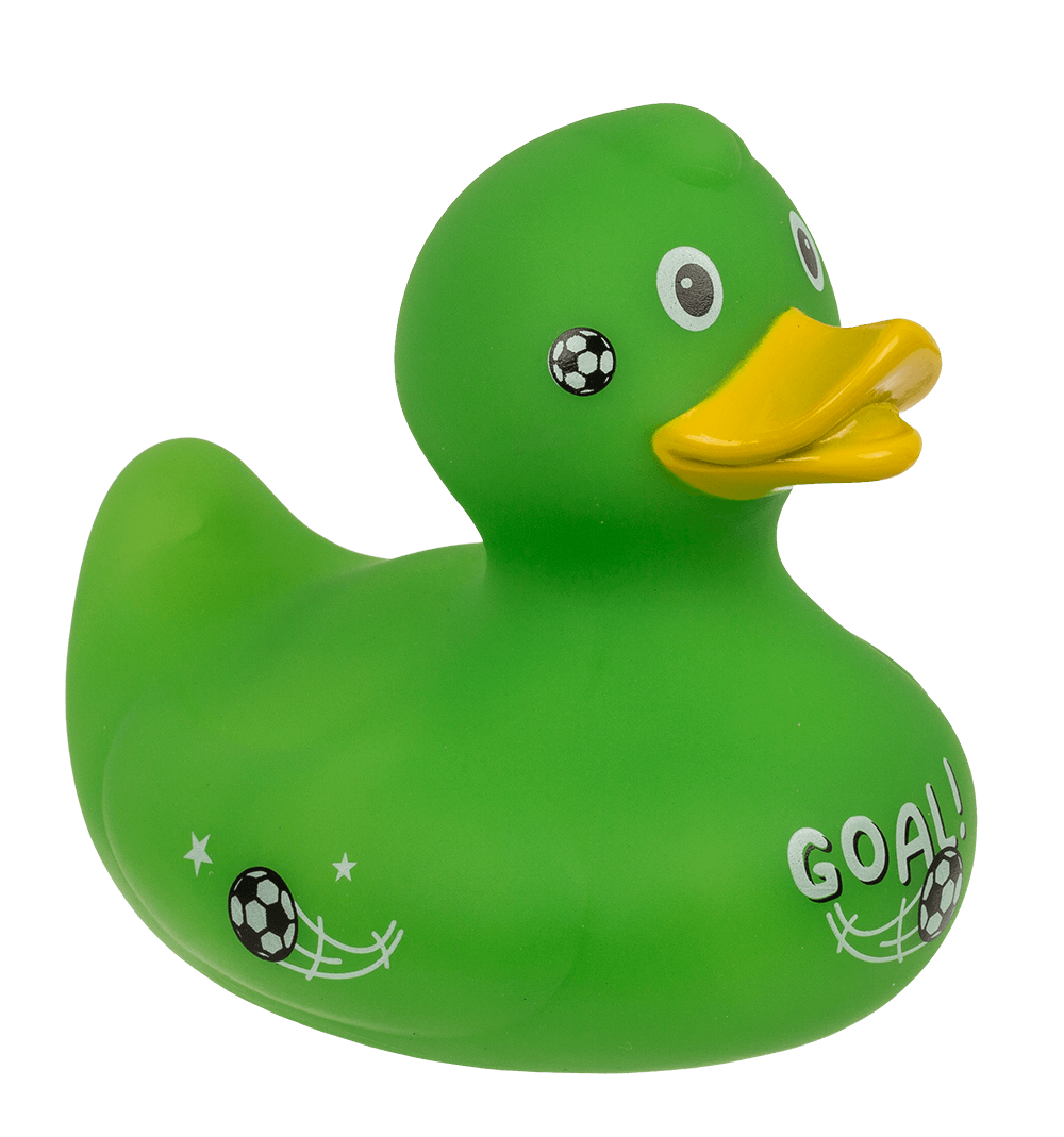 Football Squeaking Duck, ca. 10 cm,
