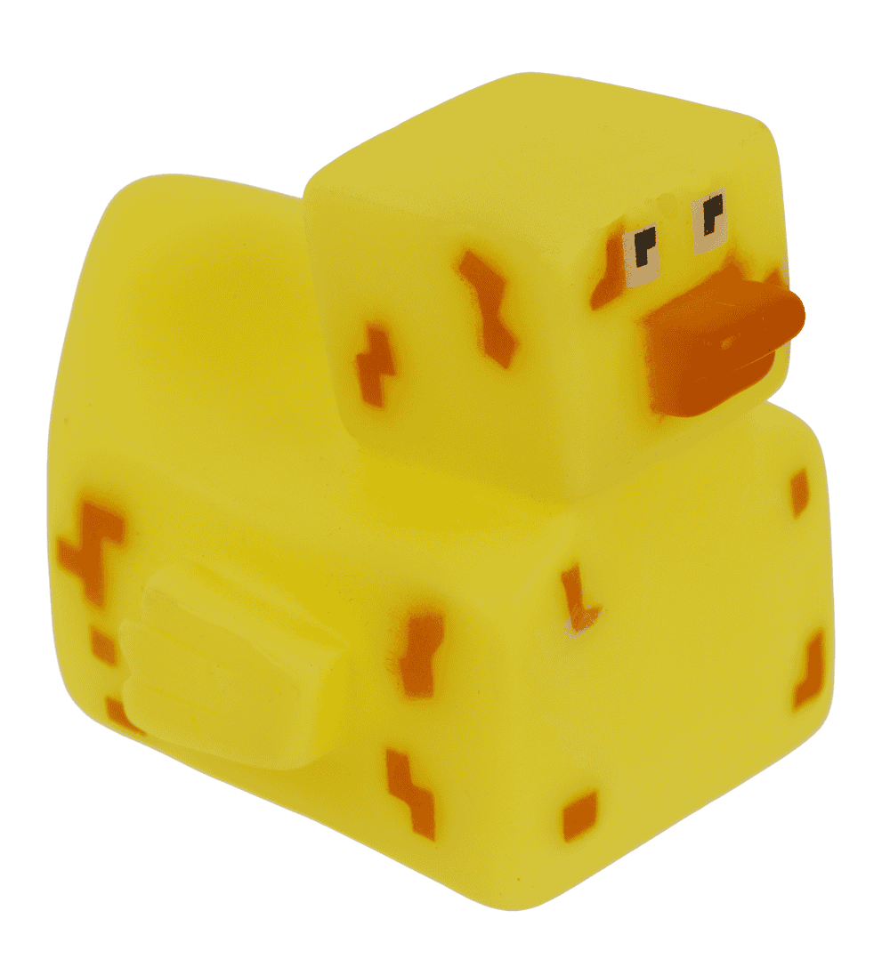 Pixelated squeaking duck, 6 x 5,5 cm,