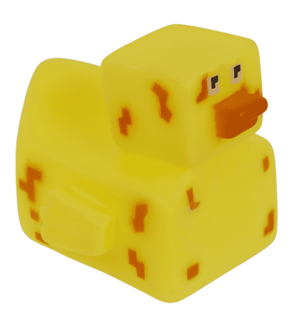 Pixelated squeaking duck, 6 x 5,5 cm,