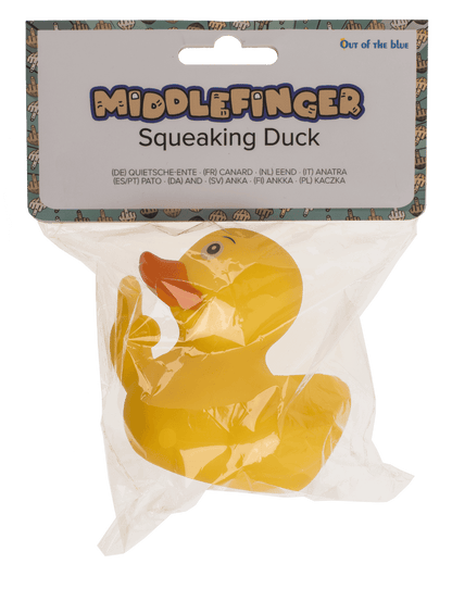 Middle finger Squeaking Duck, ca. 8 cm,