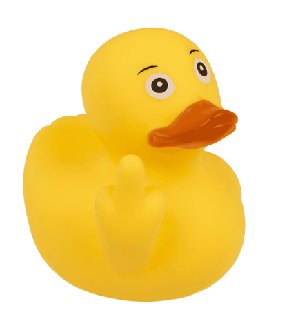 Middle finger Squeaking Duck, ca. 8 cm,