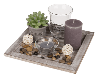 White/natural coloured Wooden Plate,