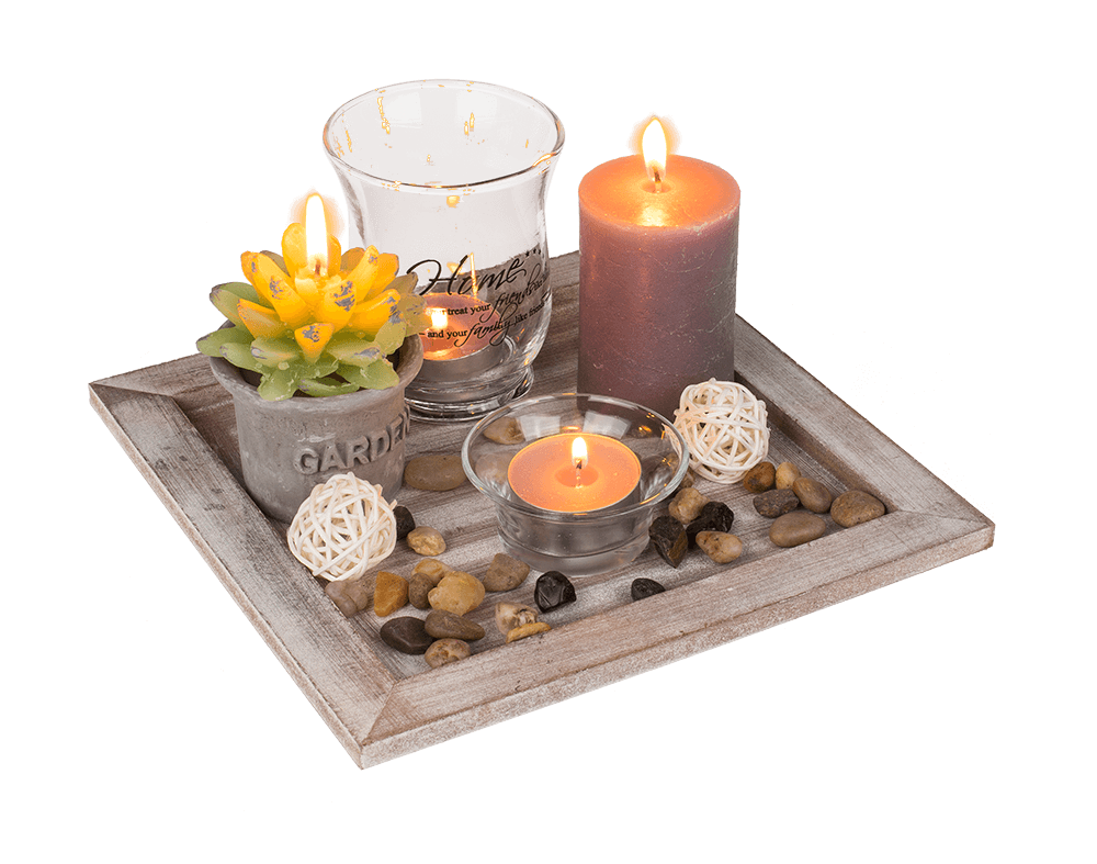 White/natural coloured Wooden Plate,