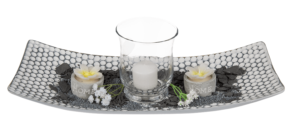 White/grey wooden plate,