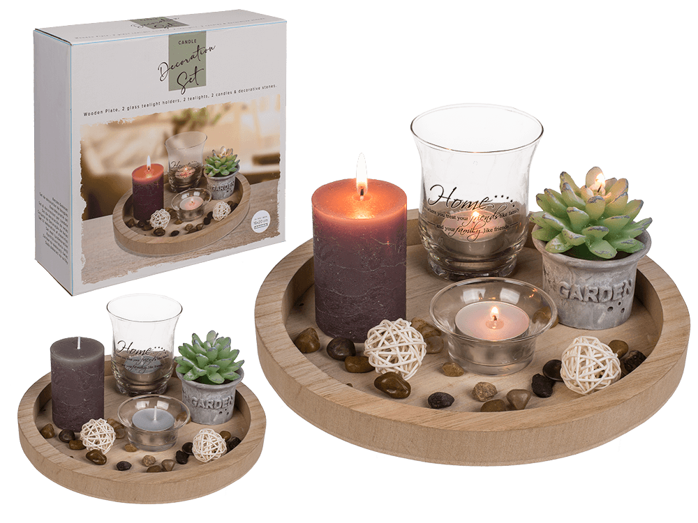 Natural coloured Wooden Plate, round