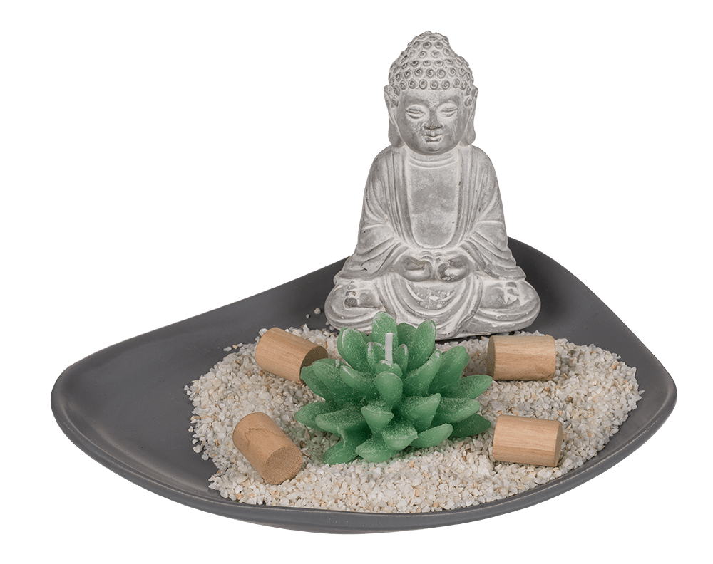 Grey coloured wooden plate,