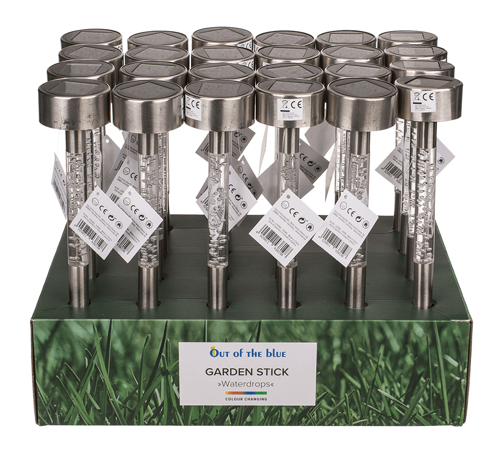 Stainless steel garden stick, water drop,