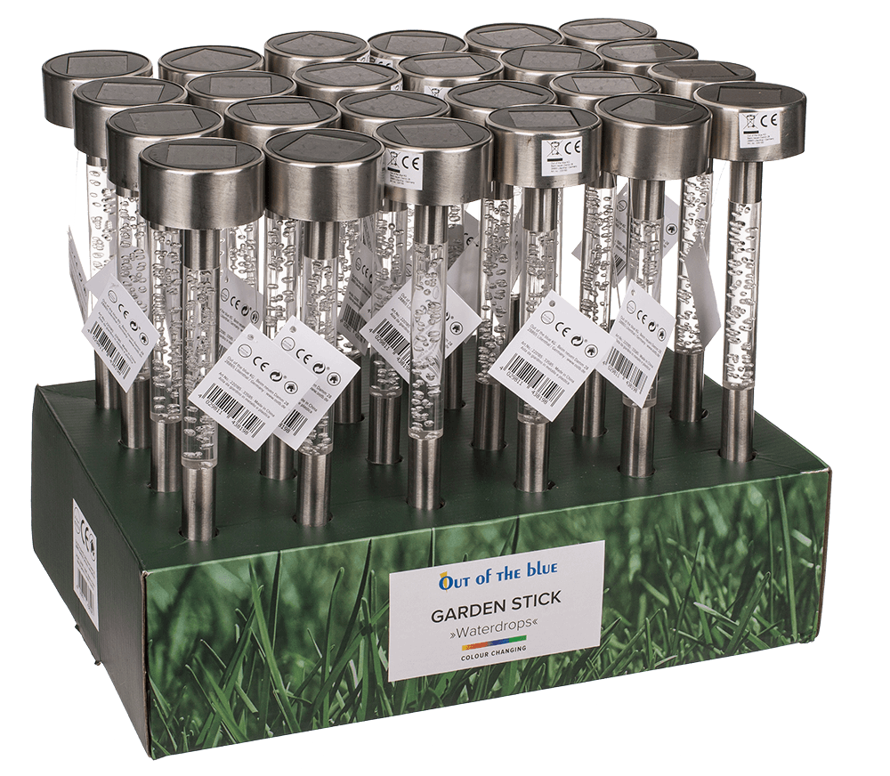 Stainless steel garden stick, water drop,