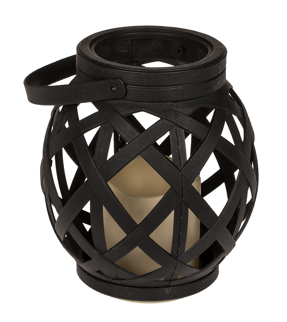 Lantern with handle, LED candle & Timer,