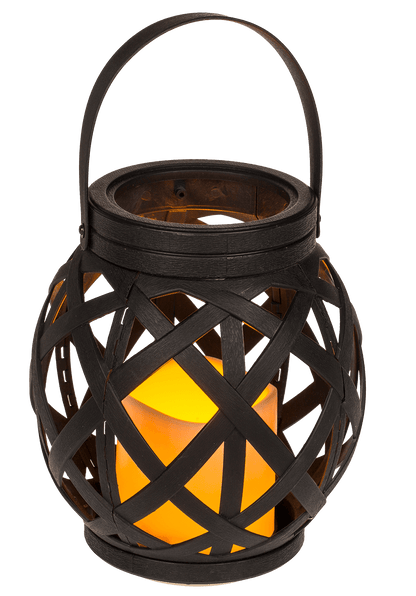 Lantern with handle, LED candle & Timer,