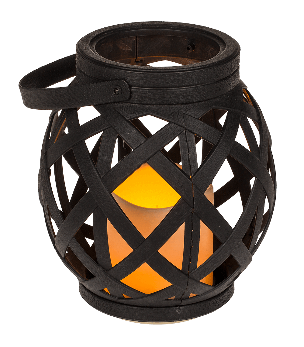 Lantern with handle, LED candle & Timer,
