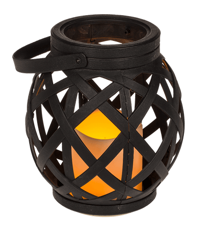 Lantern with handle, LED candle & Timer,