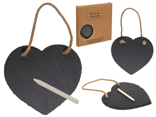 Heart shaped slate board,