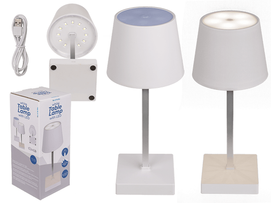 White Table lamp with LED,
