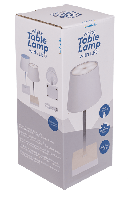 White Table lamp with LED,