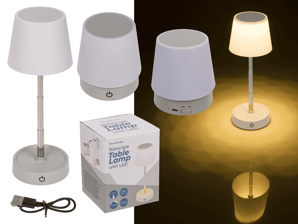 Telescope Table lamp with LED, dimmable,