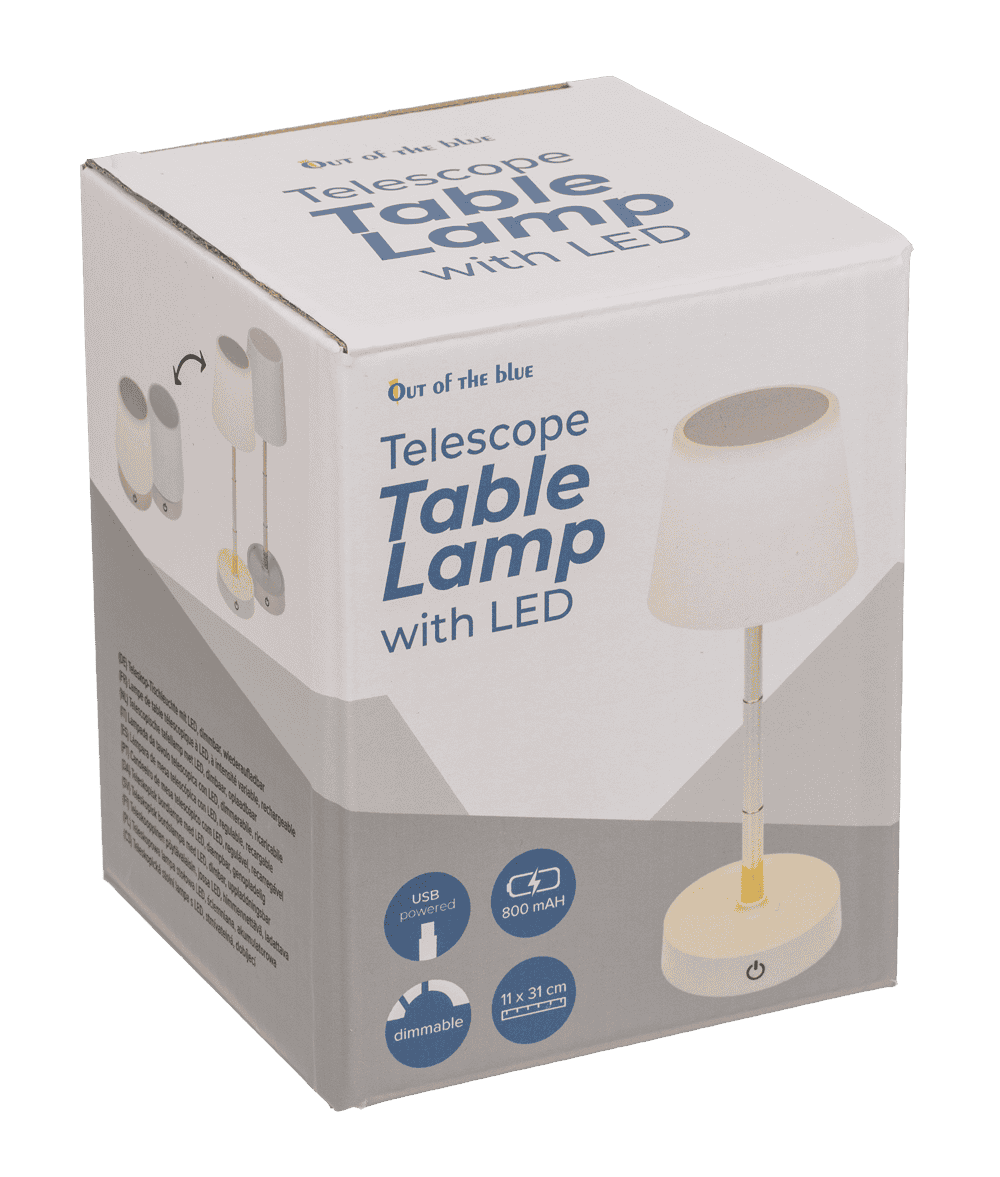 Telescope Table lamp with LED, dimmable,