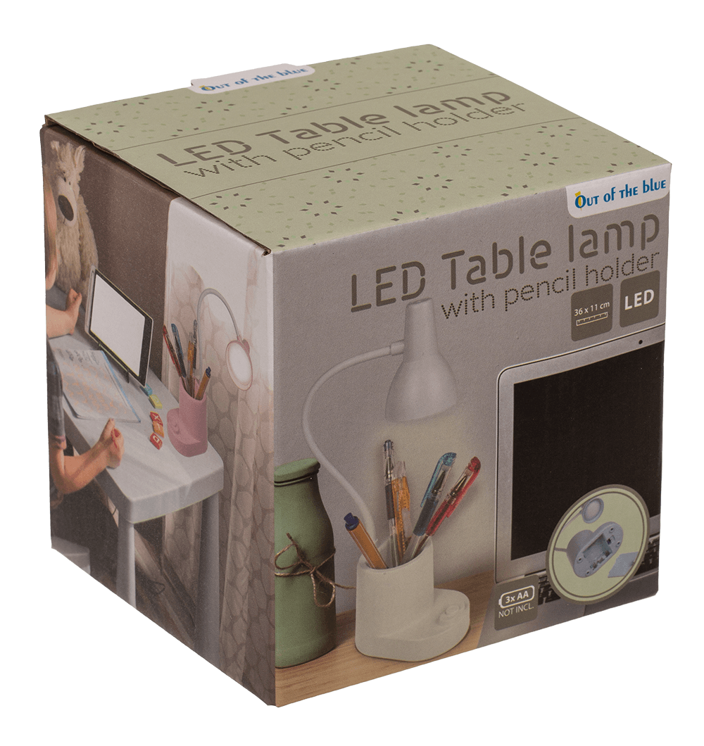 LED Table lamp with pencil pool, 36 x11 cm,