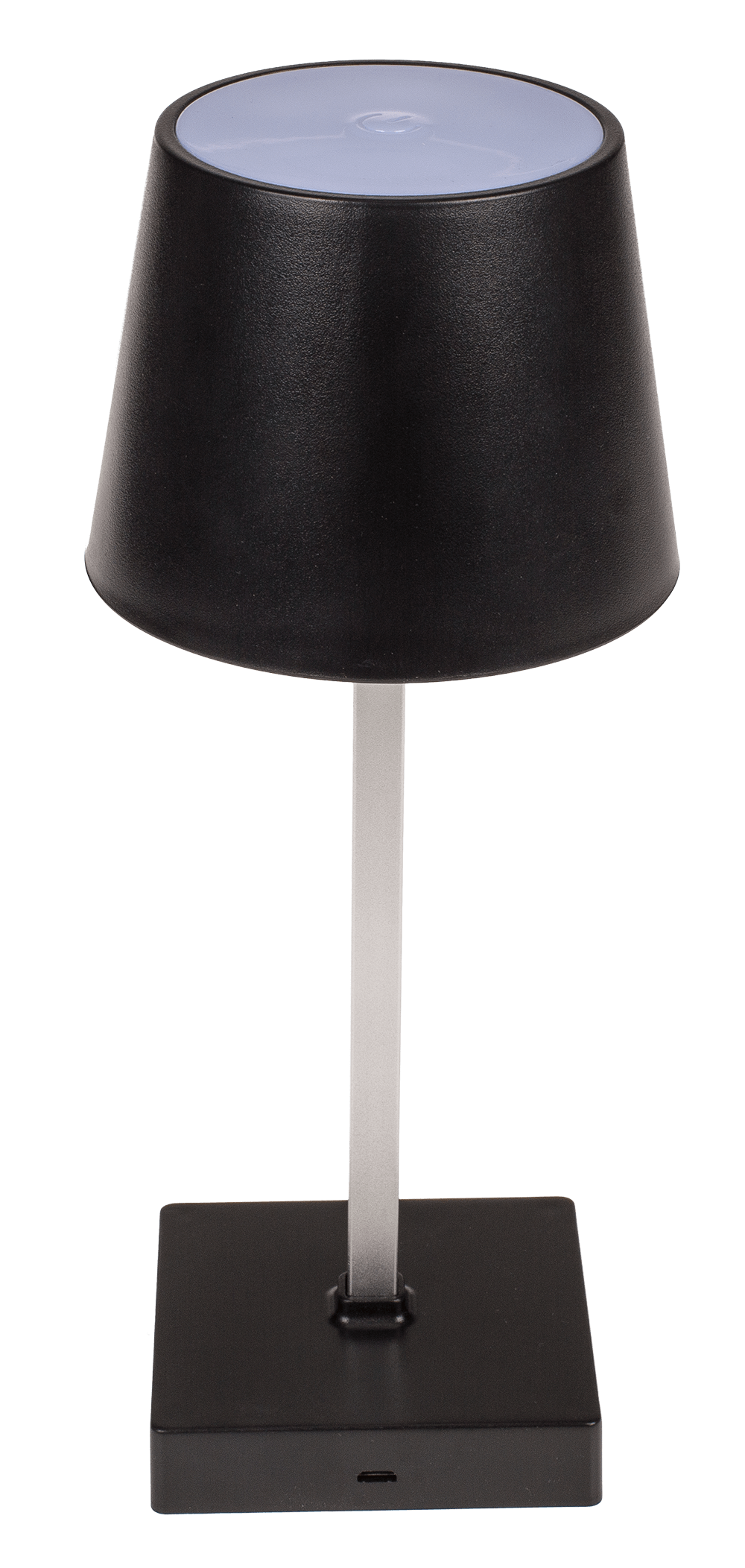 Black colored table lamp with LED,