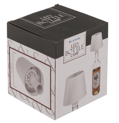 LED bottle lamp, white, 3 modes (on/off/dim.),