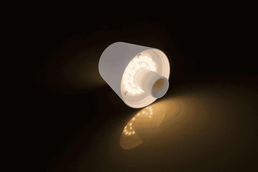 LED bottle lamp, white, 3 modes (on/off/dim.),